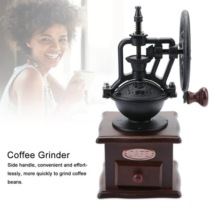 Retro Manual Grinder Hand Crank Coffee Grinder Home Grinding Machine