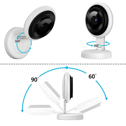 quietbliss Video Baby Monitor with Camera and Audio, 2.4 GHz Digital Wireless Baby Monitor with Night Light, Automatic Night Vision, Touch Control, Two-Way Call, 900 Foot Range, VOX Mode, Lullabies