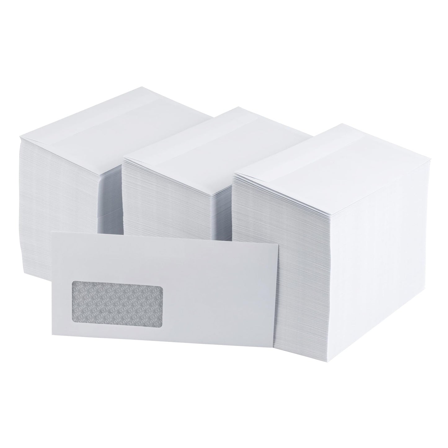 1000 pieces of envelopes - envelopes - C5/6 envelope with window - white - self-adhesive - paper envelopes for invoices, letters, invitations, greeting cards