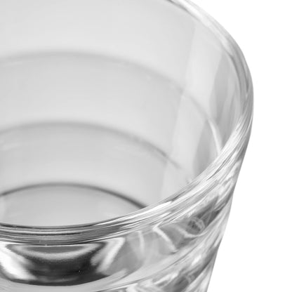 LEONARDO HOME Onda water glasses, 12 pieces (1 pack), dishwasher-safe juice glasses, glass drinking cups with pattern, 12 pieces, 210 ml, 300 ml, clear, 011019