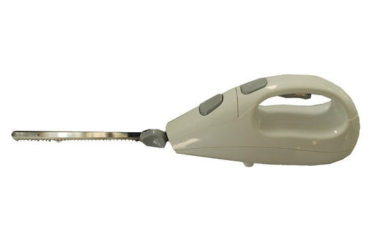 ITO Electronics Electric Knife 250W White/Stainless Steel Blades Quick Release Dual Safety Switch 108641