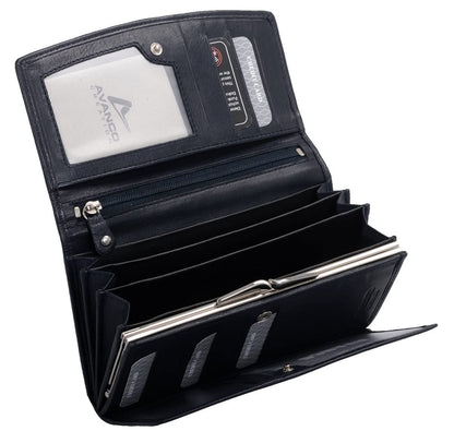 AVANCO leather women's wallet 22- (62A) with RFID protection purse wallet wallet wallet purse new