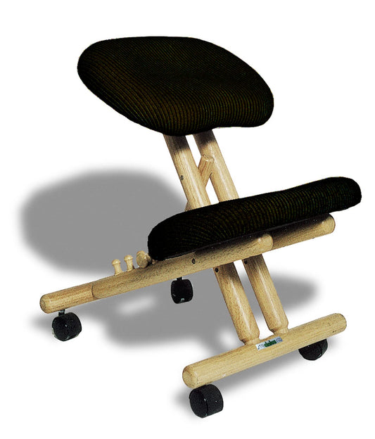 Cinius Ergonomic Chair Orthopedic Kneeling Stool Computer Chair Knee Hocker Fabric Natural/Black Color