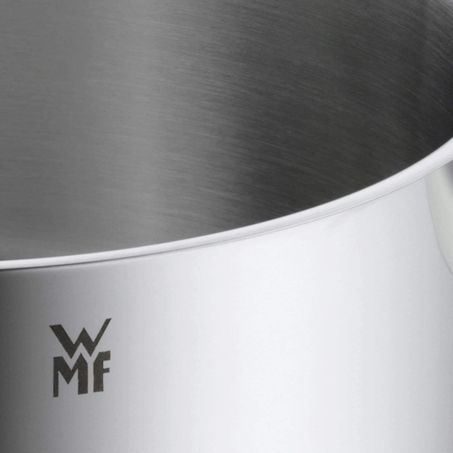 WMF Diadem Plus Stewpot large 24cm, glass lid, induction meatpot 6.5l, polished Cromargan stainless steel, uncoated