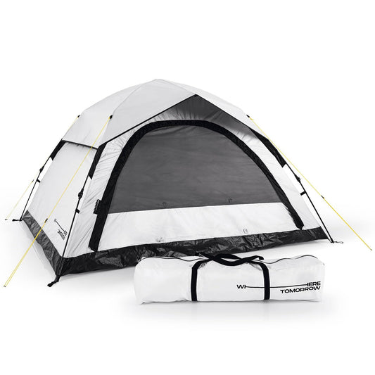 Where Tomorrow Pop up tent | 4 person tent with cooling effect | for camping, outdoor, festival & party | dome tent with sun protection & rain protection | lightweight & waterproof | bivouac