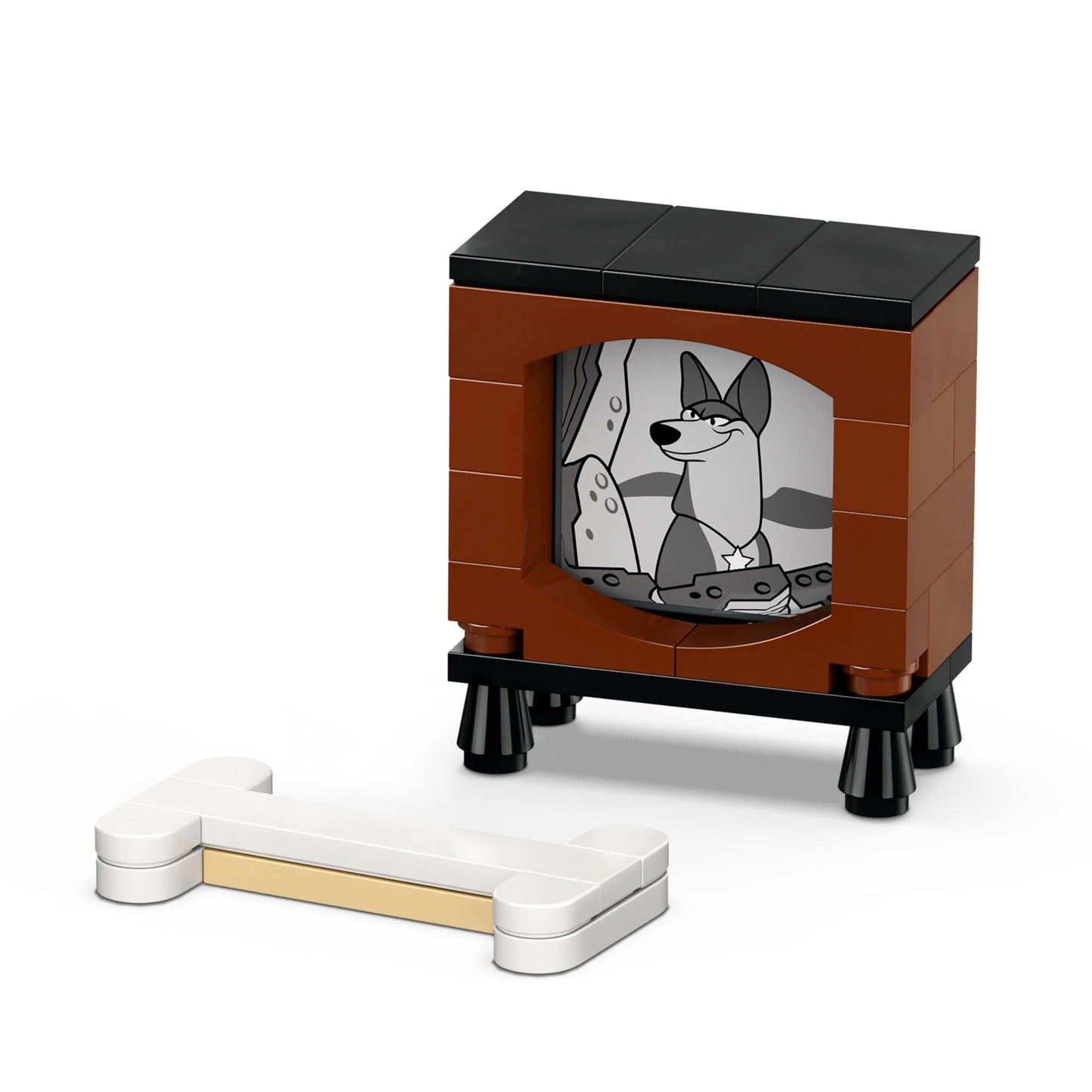 LEGO | Disney Lucky & Penny 101 Dalmatians - Puppies Playset - Animal figures with movable heads, legs & tails - Bones & TV - Gift for girls aged 6+ - 43271