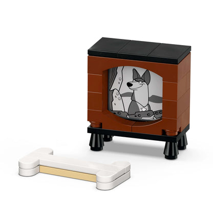 LEGO | Disney Lucky & Penny 101 Dalmatians - Puppies Playset - Animal figures with movable heads, legs & tails - Bones & TV - Gift for girls aged 6+ - 43271