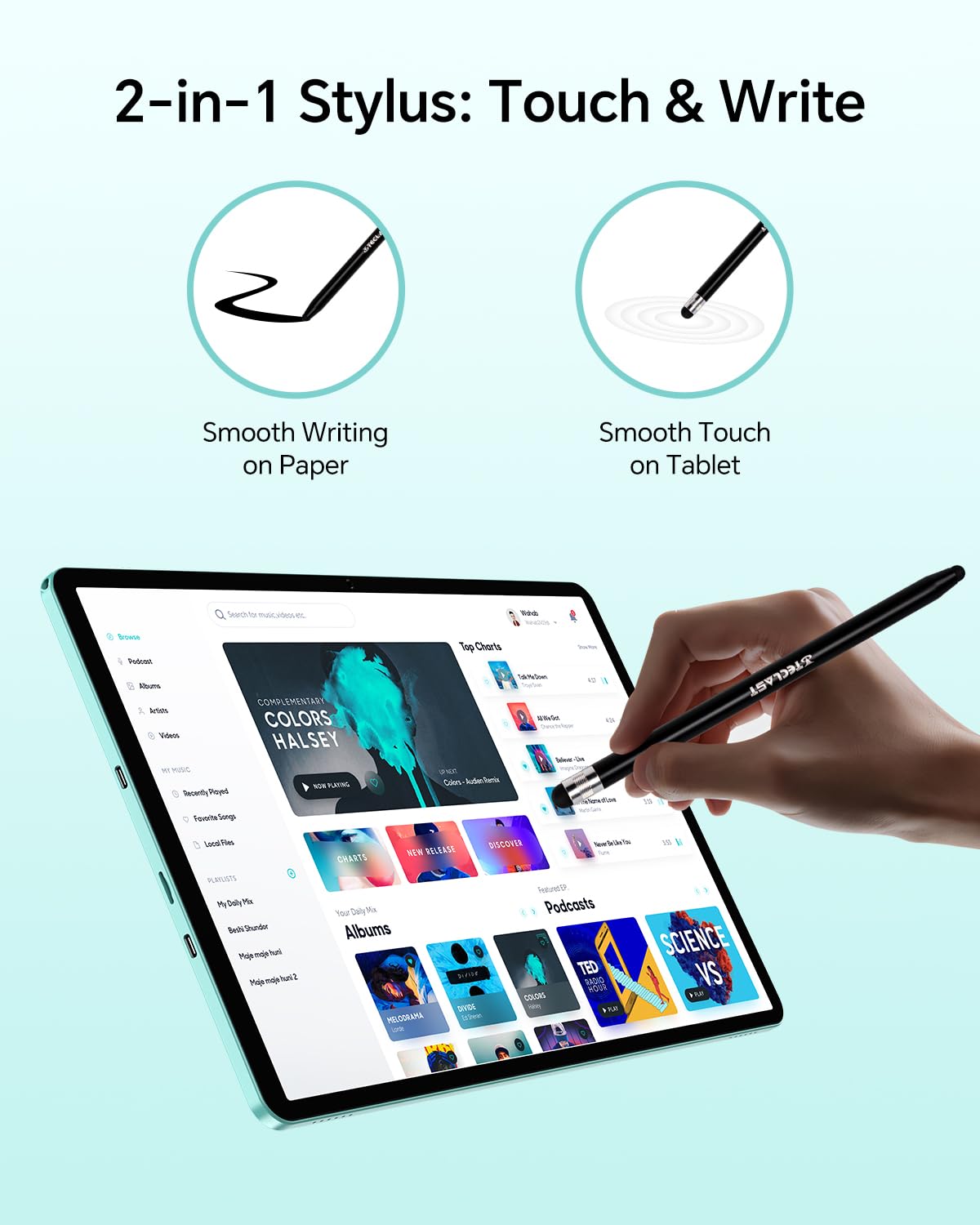 TECLAST P50 90Hz 11-inch Android Tablet, 20GB RAM+128GB ROM (expandable up to 5TB), 4G LTE Dual SIM+5G WiFi, 2GHz Octa-Core CPU, Widevine L1/7000mAh/GPS/8MP/GMS/3.5MM Jack, Tablet with Stylus + Case [2025]