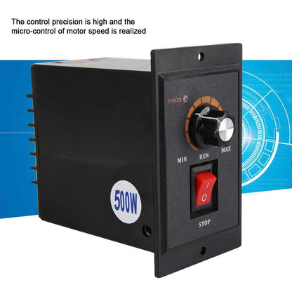 AC motor speed controller 220V 50/60Hz Single-phase Electric motor speed controller with Adjustable rotary switch (500W)