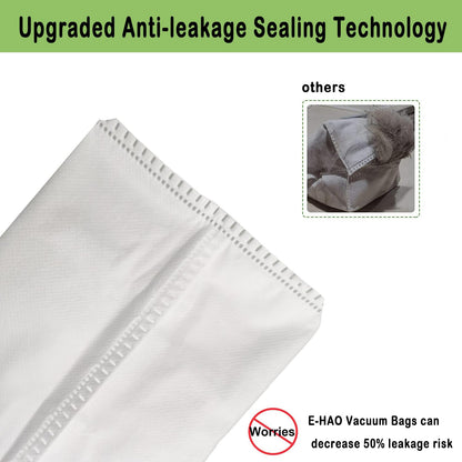 E-HAO 14 Pack Vacuum Bags compatible with iRobot Roomba i, s, j and Roomba Combo i, j series. Replacement bags for i1+/i2+/i3+/i4+/i5+/i6+/i7+/i8+/i9+/j5+/j6+/j7+/j8+/j9+/s9+ models.