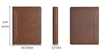 YLYYHH Writing Pad A4 leather, Leather folder A4 for men, Document folder A4 leather for women, Business conference folder folder for resume/interview/meeting.