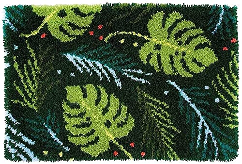 ROCKY&CHAO Latch Hook Rug Kit, 60x40cm DIY Knitting Carpet Set for Children and Adults.