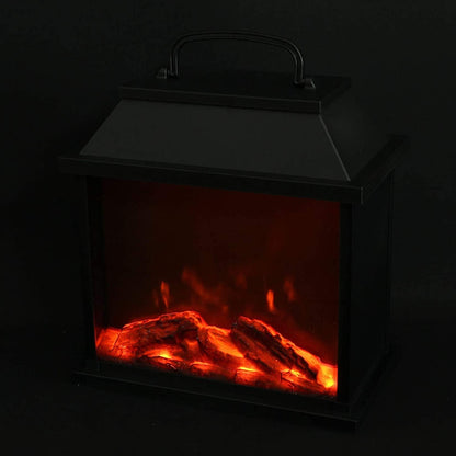 LED fireplace with fascinating flame effect, table fire, tabletop fireplace, battery and USB operated.