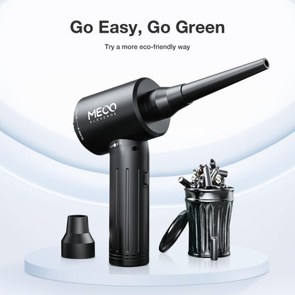 2 in 1 dust blower and compressed air spray, MECO ELEVERDE 90000RPM Electric Dust Blower, 12Kpa Wireless Keyboard Cleaning for Laptop, Sofa, 3-speed Air Duster Air Pressure Spray, Type-C Fast Charging