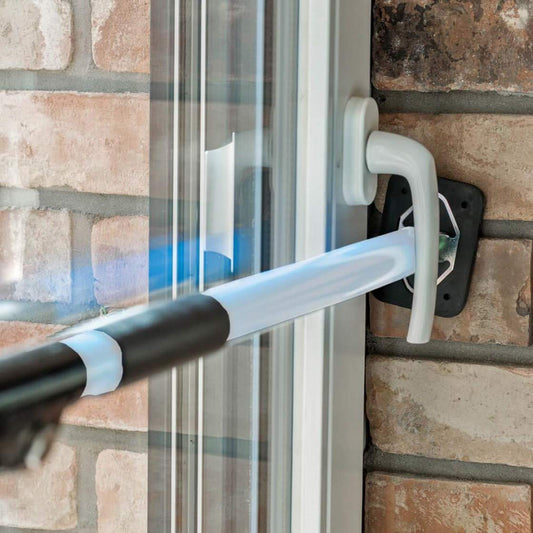 ALLEGRA security bar for window and door security, burglary protection for windows and doors (1m - 1.75m, White)