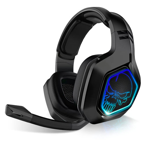 SPIRIT OF GAMER - XPERT-H900 - Pro Gamer headset - Powerful bass - Blue LEDs - Leatherette - Flexible microphone - 12-hour autonomy - PS5 / PC / PS4