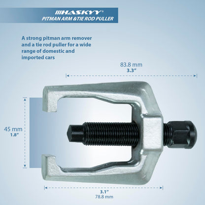 HASKYY 5-Piece Tool Set for ball joints, tie rods, ball joints, spindle joints, control arms - compatible with many car brands.