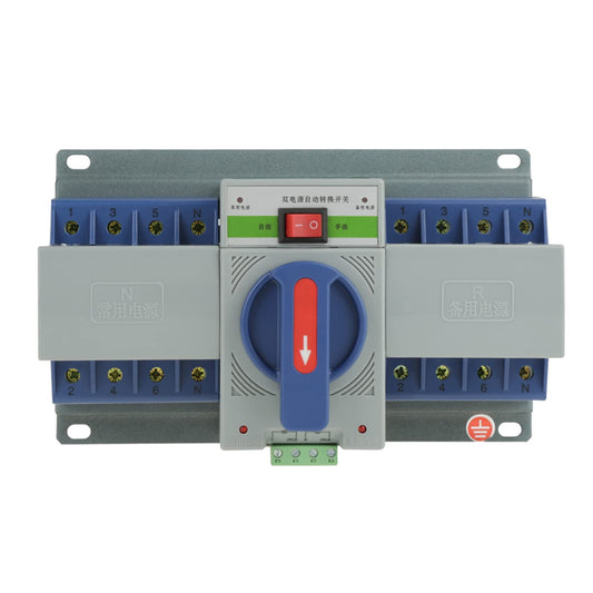 400V 63A 4P Dual Power Automatic Transfer Switch, Dual Power Generator Switch with EPS Fire Power Supply Interface