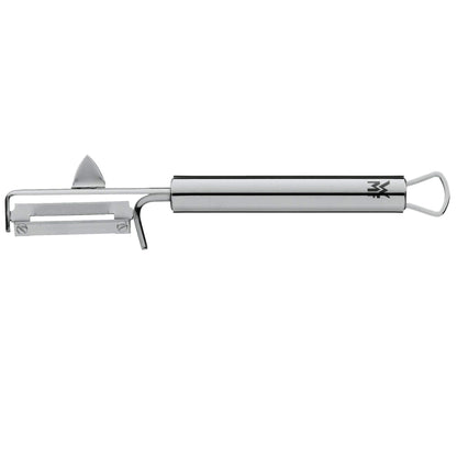 WMF knife block with 7-piece knife set, kitchen knife set with knife holder, 6 sharp knives & Profi Plus potato peeler pendulum blade 19 cm, single-edged pendulum peeler, vegetable peeler.