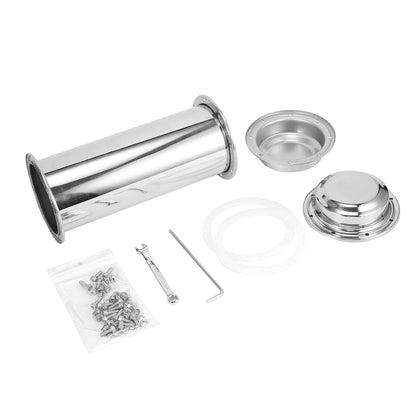 304 stainless steel time capsule - corrosion resistant waterproof container. Buryable metal time capsule. Best graduation gifts for granddaughter (13.4 inches).