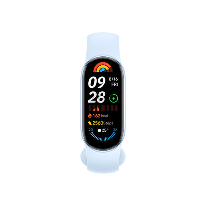 Xiaomi Smart Band 9 Fitness Tracker with AMOLED Display (1200 Nits), SpO2 Tracking, Sleep and Heart Rate Monitor, Notifications, 5ATM Waterproof, Mi Fitness App, Arctic Blue.