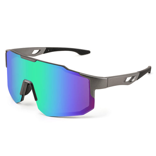 FEISEDY Sport Sunglasses for Men Women Cycling Glasses Mirror Sports Glasses for MTB Racing Cycling Biking Running Enduro with UV400 Protection B2388