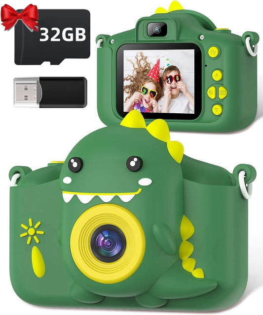 Children's camera, Gofunly Kids Camera 1080P 2.0-inch Screen Camera for Kids with 32GB card Selfie Digital Camera for 3-12 years old boys and girls Christmas Toy
