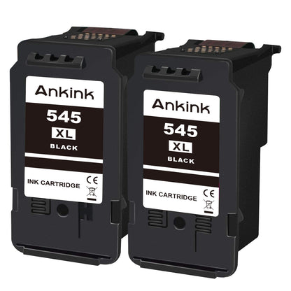 ANKINK compatible ink cartridge printer cartridges as a replacement for PG 545XL for Canon cartridge 545 XL for MG2450 MG2550 MG2950 MG2550s TR4550 TR4551 TR4650 TS3350 IP2850 MX490 MX495 MG3050, Black 2 Pack