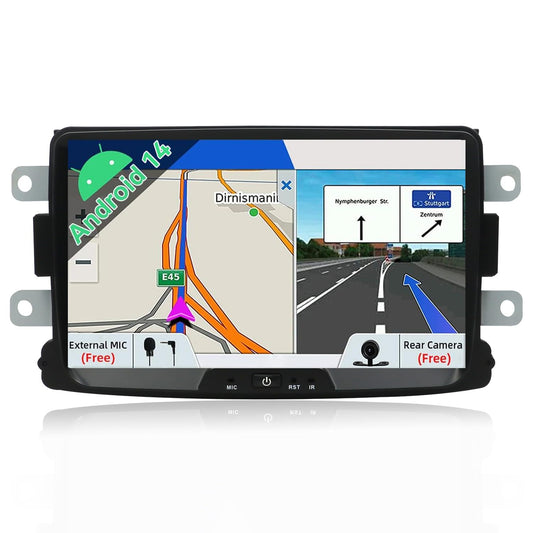 JOYX Android 10.0 car radio for Renault Duster/Dacia Sandero/Lada Xray 2/Renault Captur/Logan 2 | GPS 2 DIN | Free Canbus Camera | 8 inch | 2GB/32GB | Dab 4G WLAN Bluetooth MirrorLink