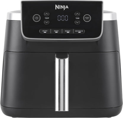 Ninja PRO Air Fryer, 4.7L, single-basket air fryer, 4-in-1, for 1-2 servings, digital, cook from frozen, non-stick drawer & crisper basket, black AF140EU.