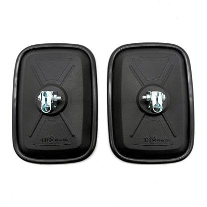 2x External Mirror Rearview Mirror ø10 Tractor Excavator 174x120 mm Mirror Holder Long Arm