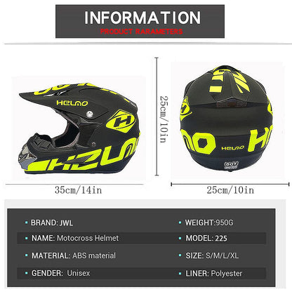 ZJRA Youth Motorcycle Helmets, Kids Bike Riding Helmet, Boys and Girls, Scooter Ski ATV Helmet, DOT/ECE Certified, Suitable for All Seasons, 21, L