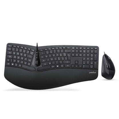 Perixx Periduo, set, ergonomic keyboard with vertical mouse.
