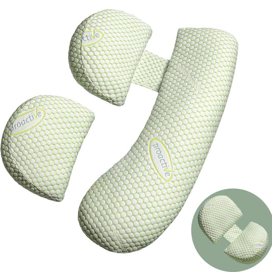 KINGGOO new pregnancy pillow for sleeping adjustable, support for back, hip, legs, belly for expectant mothers, side sleeper pillow with removable cotton cover