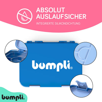 bumpli® lunchbox for kids with compartments - child-friendly locking mechanism with click closure - perfect for preschool, school, and outings, bento box style.