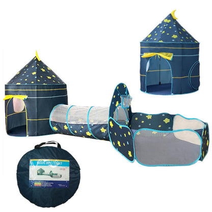 Benebomo play tent with tunnel, 3 in 1 play tent, ball pit with tunnel, crawl tunnel with tent, outdoor/indoor garden playhouse tent for boys girls.