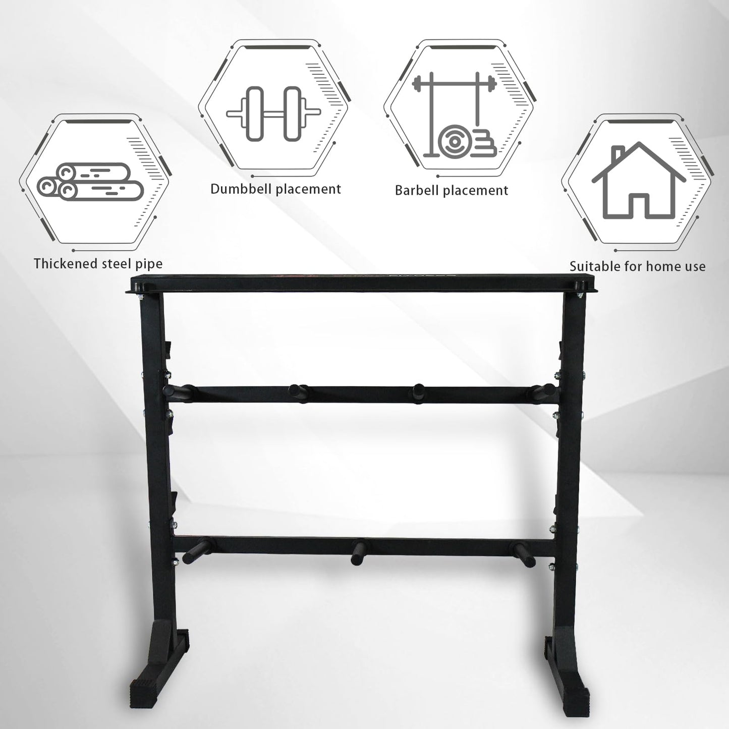 CCLIFE Dumbbell Rack Dumbbell Stand Weight Rack Barbell Rack Barbell Stand ZERRO