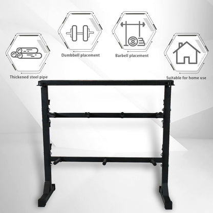 CCLIFE Dumbbell Rack Dumbbell Stand Weight Rack Barbell Rack Barbell Stand ZERRO