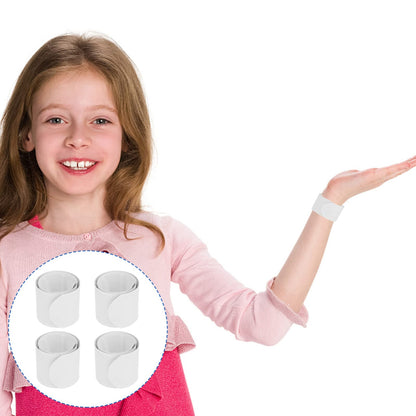 TOYANDONA 100pcs Slap Bracelets Painting for Girls Creative White Party Bracelets for Birthday Parties and Craft Activities