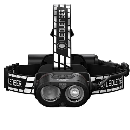 Ledlenser H19R Signature Premium Headlamp LED, rechargeable, with red light, waterproof IP67, 4000 lumens, Bluetooth remote control, beam distance 330m, USB magnetic charging cable, helmet mount, Outdoor MTB
