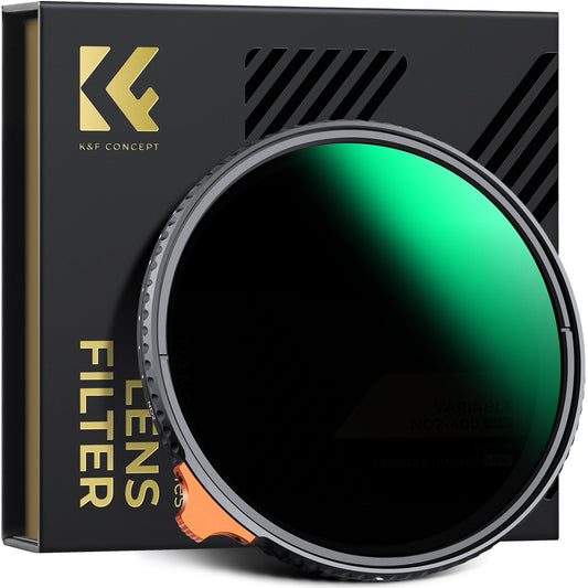 K&F Concept Nano-X 95mm ND Filter Variable Neutral Density Filter ND2-400 (1-9 Stop) Vario ND Filter with Filter Pouch