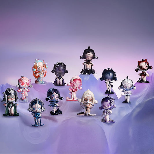 POP MART SKULLPANDA 12PC Pop Figures - Random action figures, collectible figurines, and collector art toys gift.