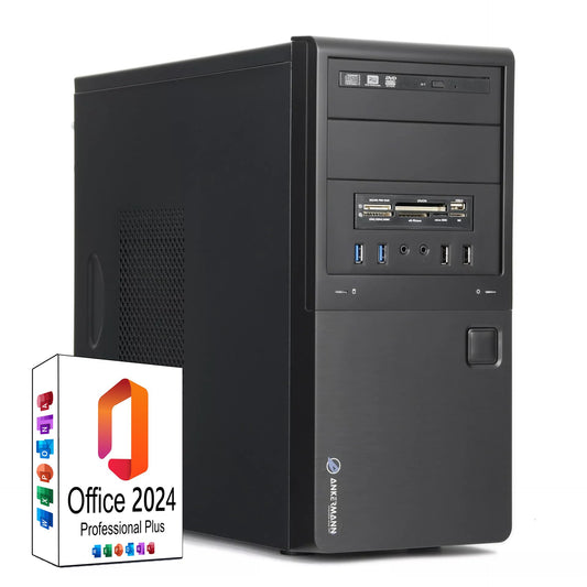 Ankermann Desktop PC Barcelona | Intel Core i5-6500 | Nvidia GeForce GT 740 4GB | 16GB RAM | 1TB SSD | Windows 11 | WLAN | MS Office 2024