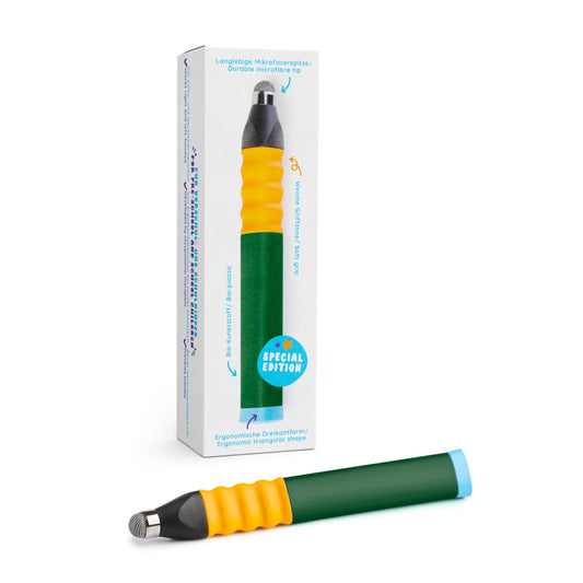 Edurino Ergonomic Input Pen I Special Edition | Tablet pen for kids I Input pen for Edurino figures I Educational games for ages 4 and up I Stylus Touch Pen (dark green)
