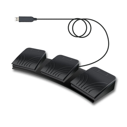 USB foot pedal, optical switch control, USB, THREE foot switches for PC, computer, keyboard, mouse, gaming, foot pedal for page turner DAW Fortnite League of Legends transcription (style1)