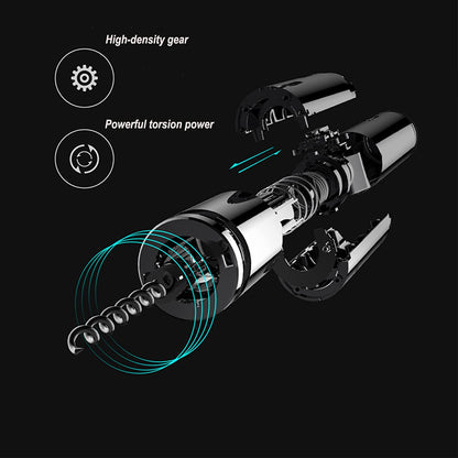 IraXpro Electric Corkscrew, Electric Bottle Opener, Wine Opener, 7-in-1 Electric Wine Bottle Opener Set includes foil cutter, wine pourer, wine pump, vacuum wine stopper, storage base.