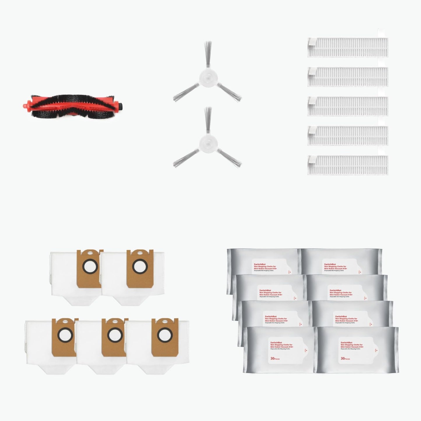 SwitchBot K10+ Robot Vacuum (K10+ Accessory Set)