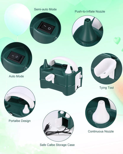 Balloon Pump, Electric Balloon Pump, Electric Balloon Inflator, Balloon Inflator, 400W Balloon Pump, Electric Air Pump for Balloons, perfect for birthday parties, gatherings, and weddings.