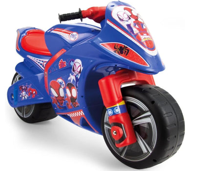 Balance bike for kids 4-7 years old. Spiderman design, wide wheels, ergonomic, stable, and portable. Perfect gift for birthdays, boys, girls. Can be used indoors and outdoors.