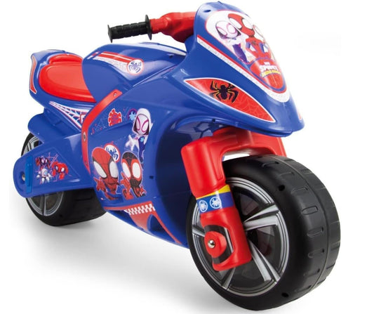 Balance bike for kids 4-7 years old. Spiderman design, wide wheels, ergonomic, stable, and portable. Perfect gift for birthdays, boys, girls. Can be used indoors and outdoors.